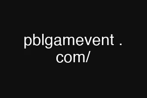 pblgamevent . com/